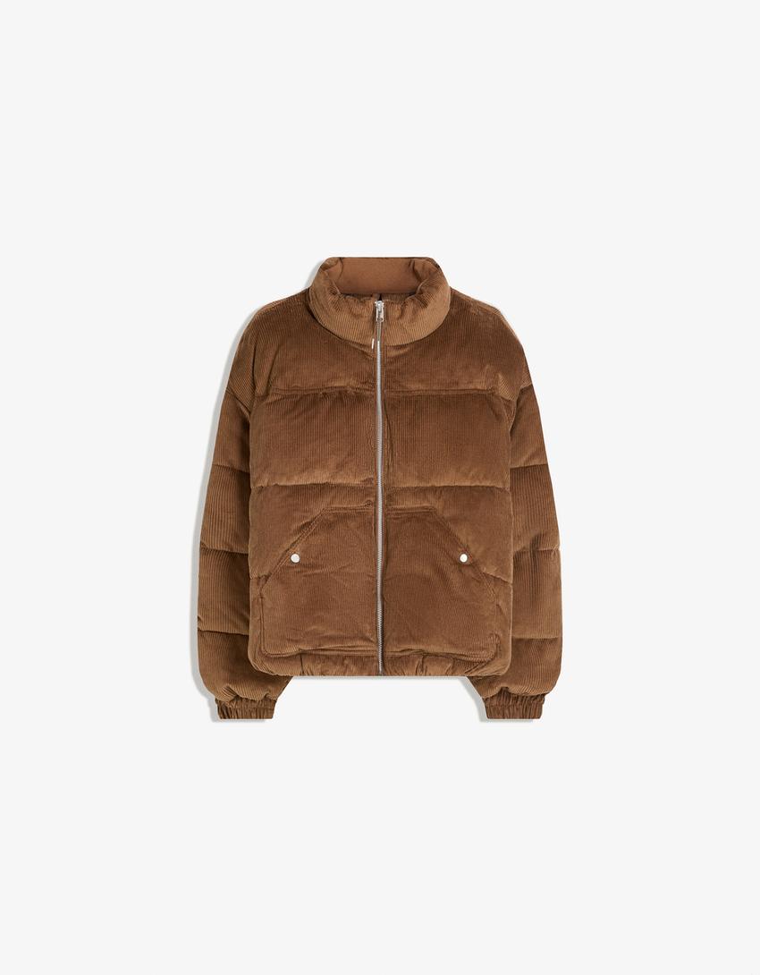 DOUDOUNE EN VELOURS CÔTELÉ