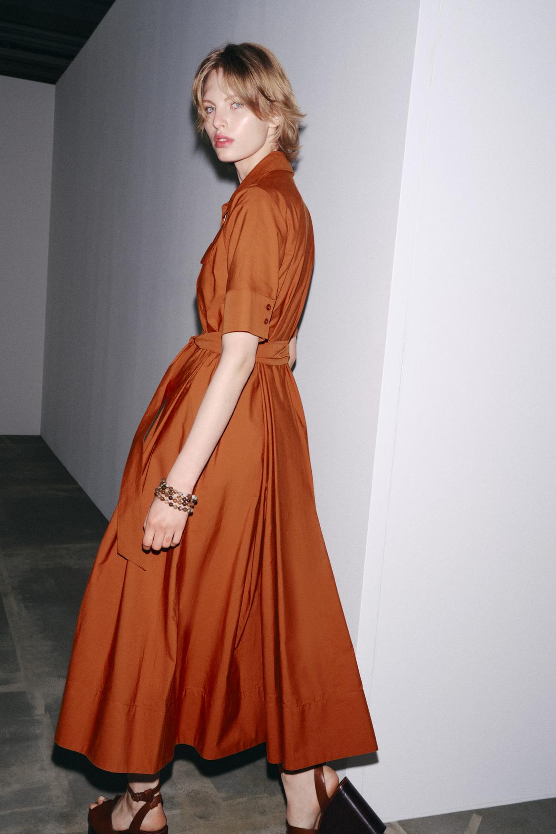 ROBE CHEMISE EN POPELINE ZW COLLECTION