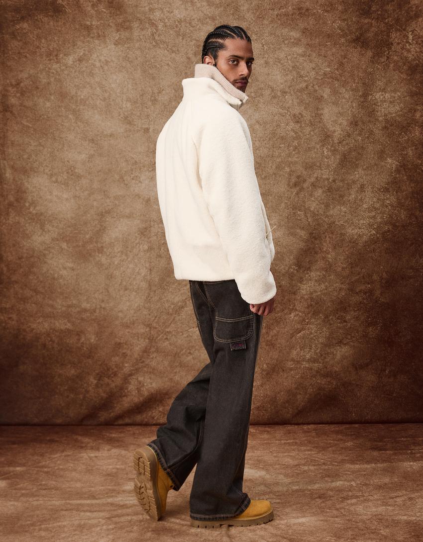 VESTE EN MOUTON SYNTHÉTIQUE