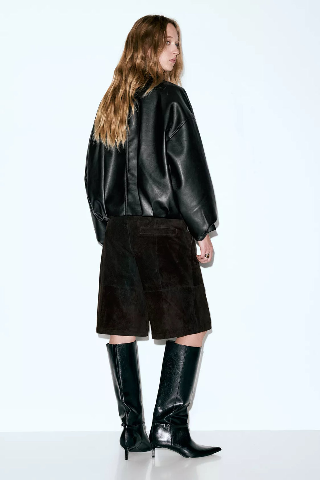 VESTE BOMBER SIMILICUIR