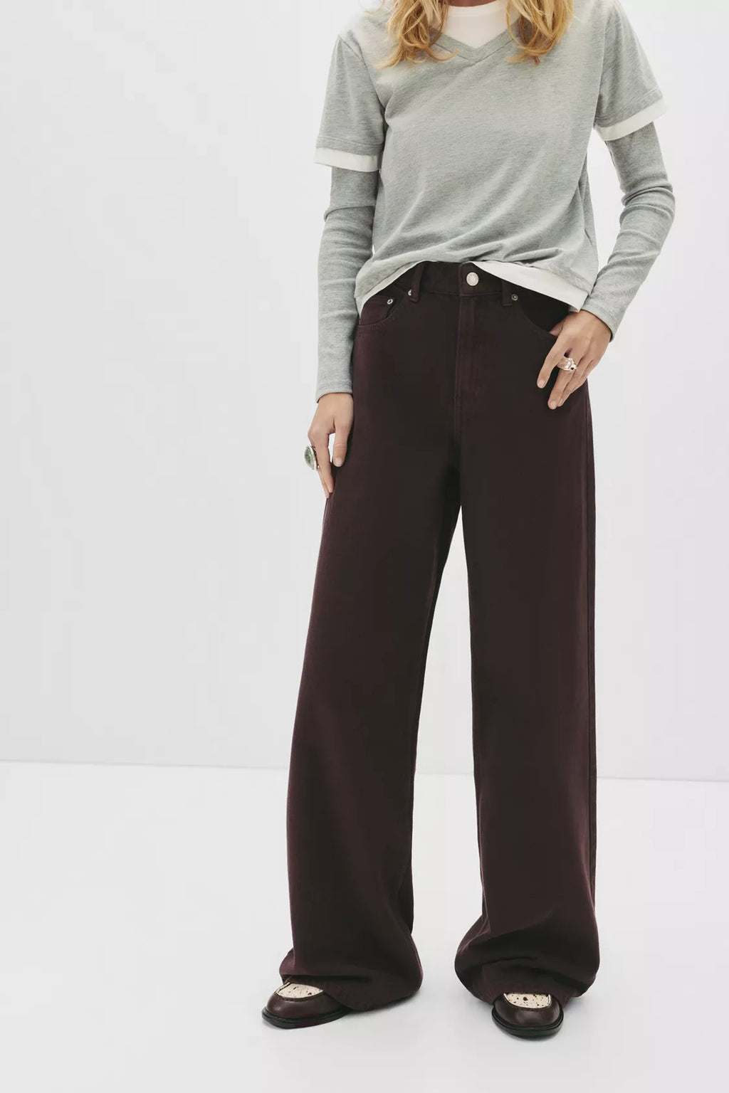 JEAN WIDE LEG TAILLE HAUTE