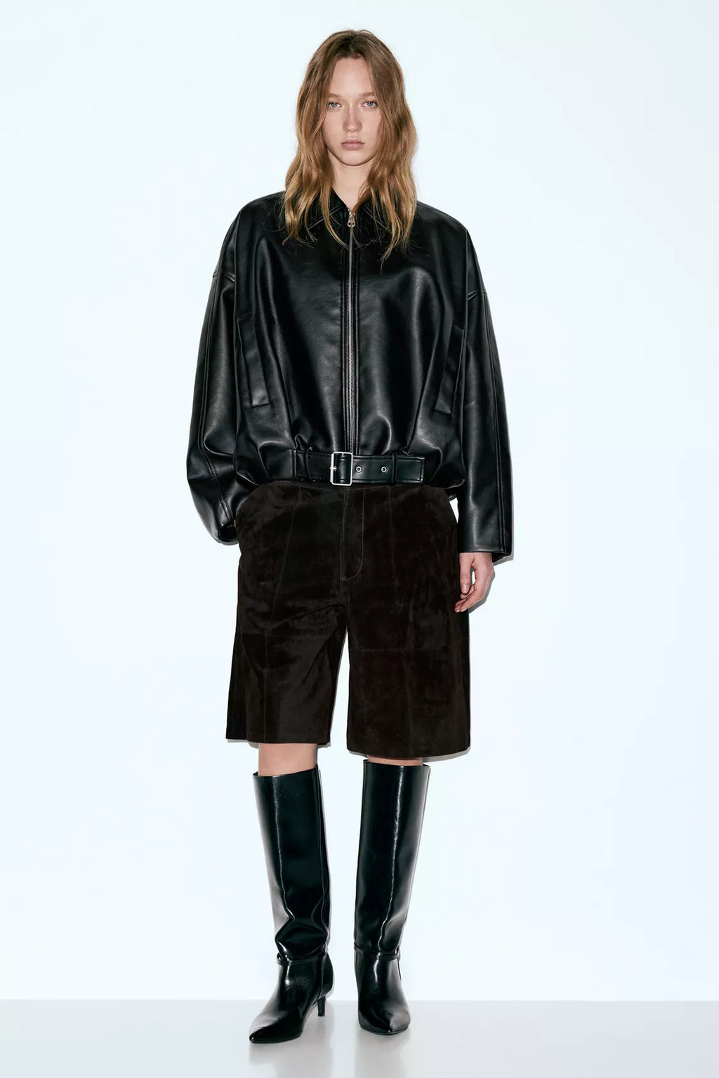 VESTE BOMBER SIMILICUIR