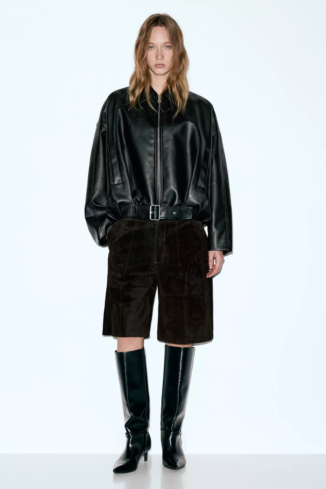 VESTE BOMBER SIMILICUIR