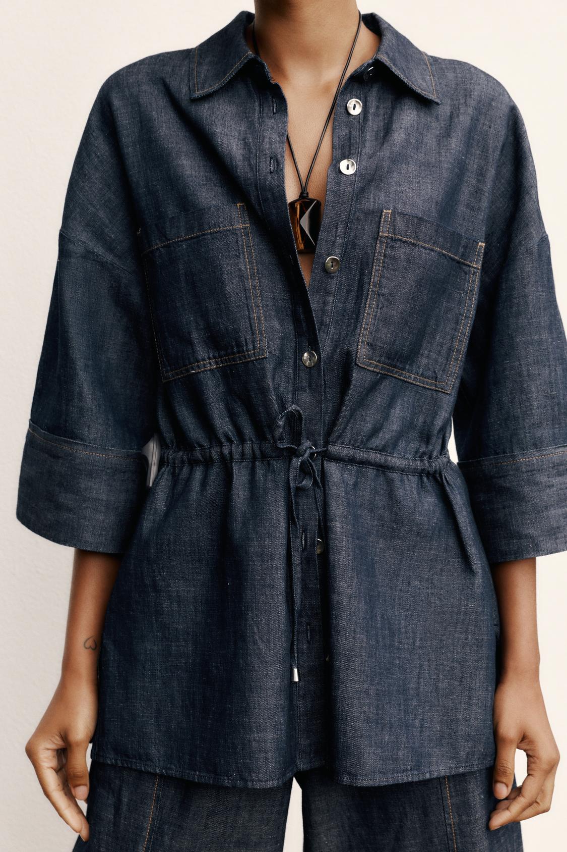 CHEMISE SAFARI AVEC LIN