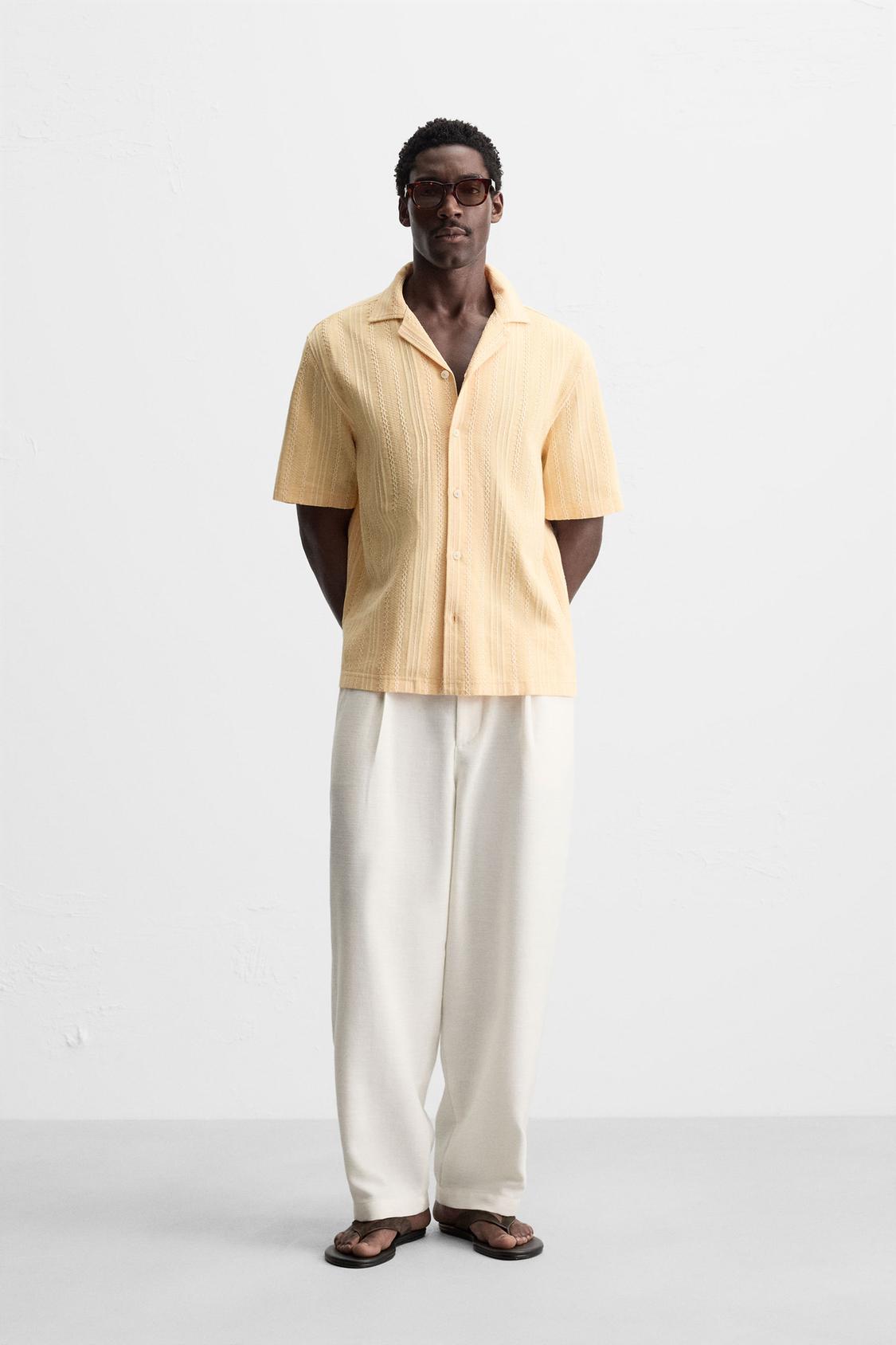 CHEMISE JACQUARD GÉOMÉTRIQUE