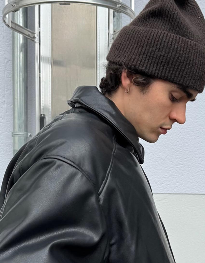 DOUDOUNE BOUFFANTE SIMILICUIR