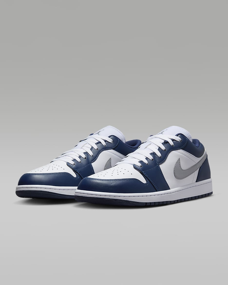 Air Jordan 1 Low - Blanc / Bleu