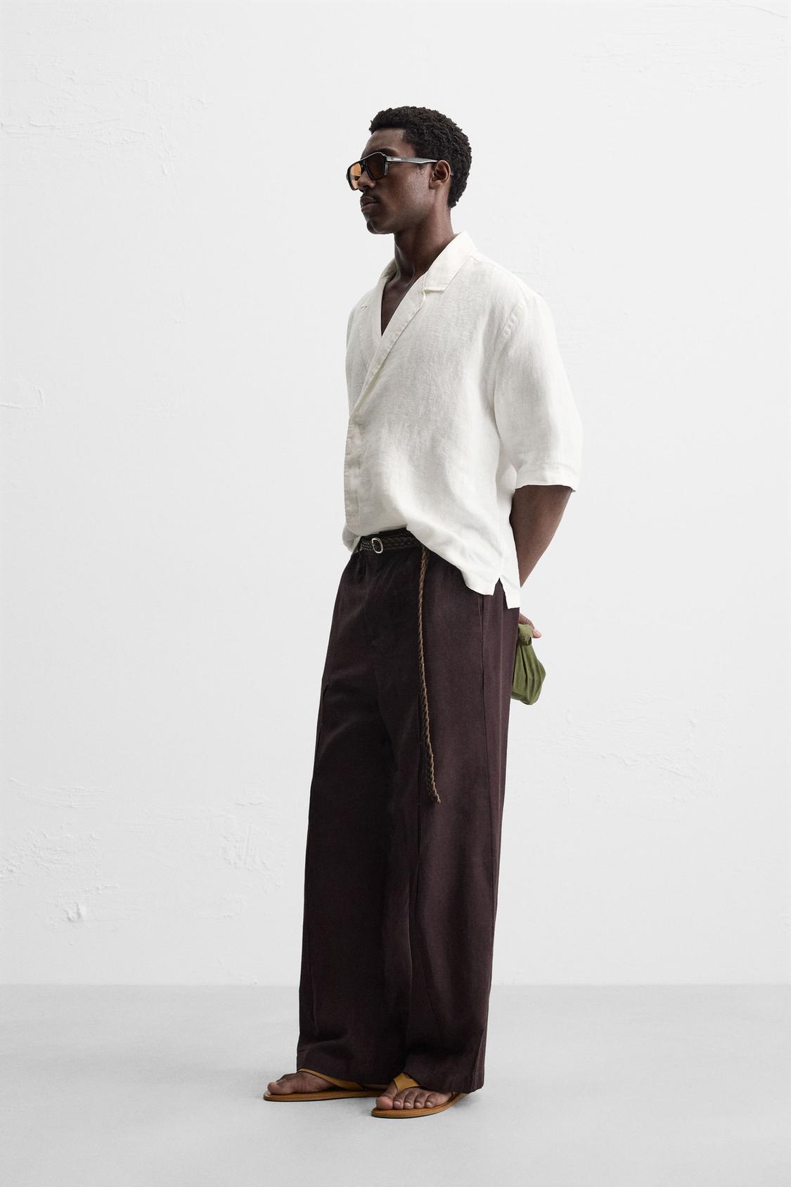 CHEMISE KIMONO 100 % LIN