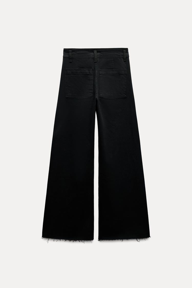 Jean collection zw marine droit a taille haute - Noir