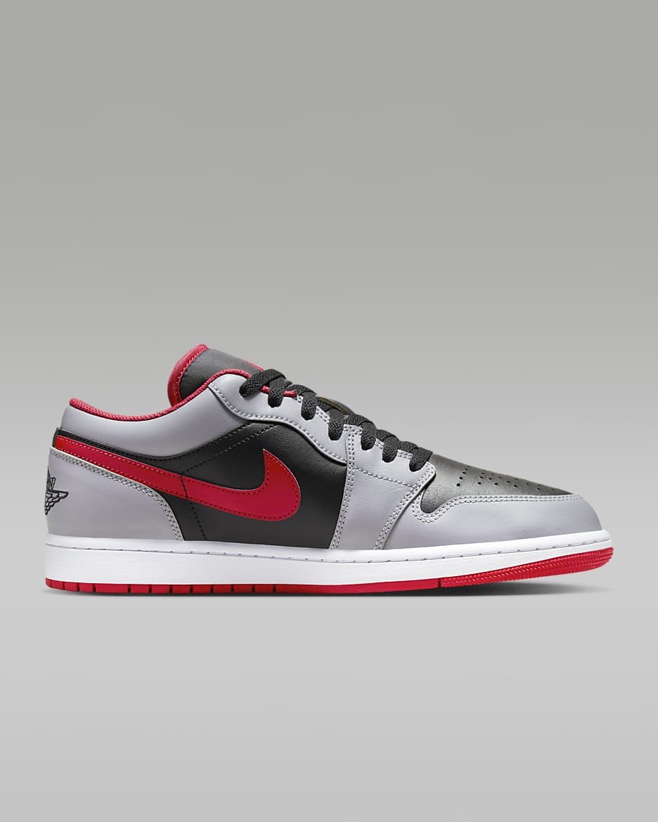 Air Jordan 1 Low - Gris / Rouge