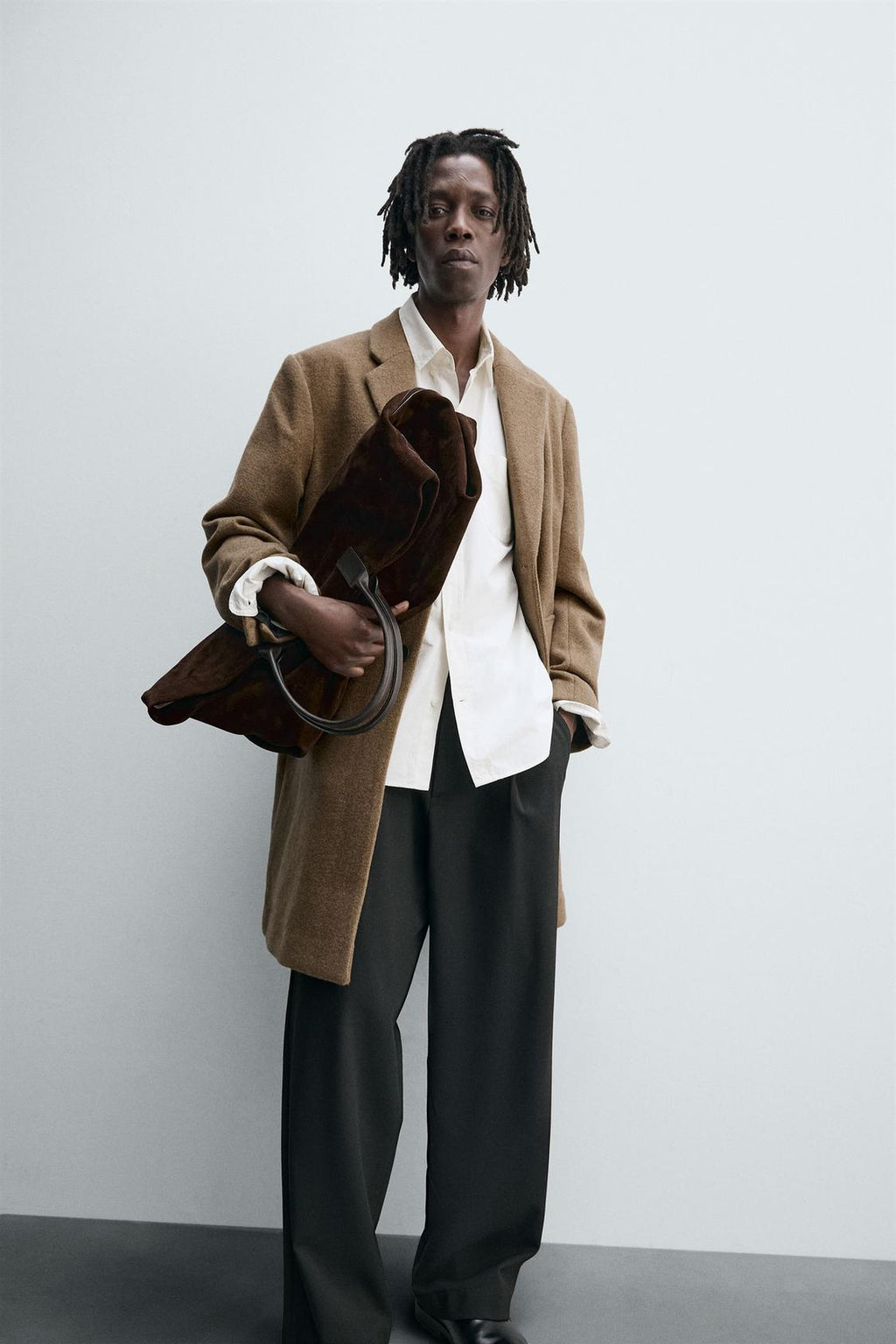 MANTEAU REGULAR FIT AVEC LAINE