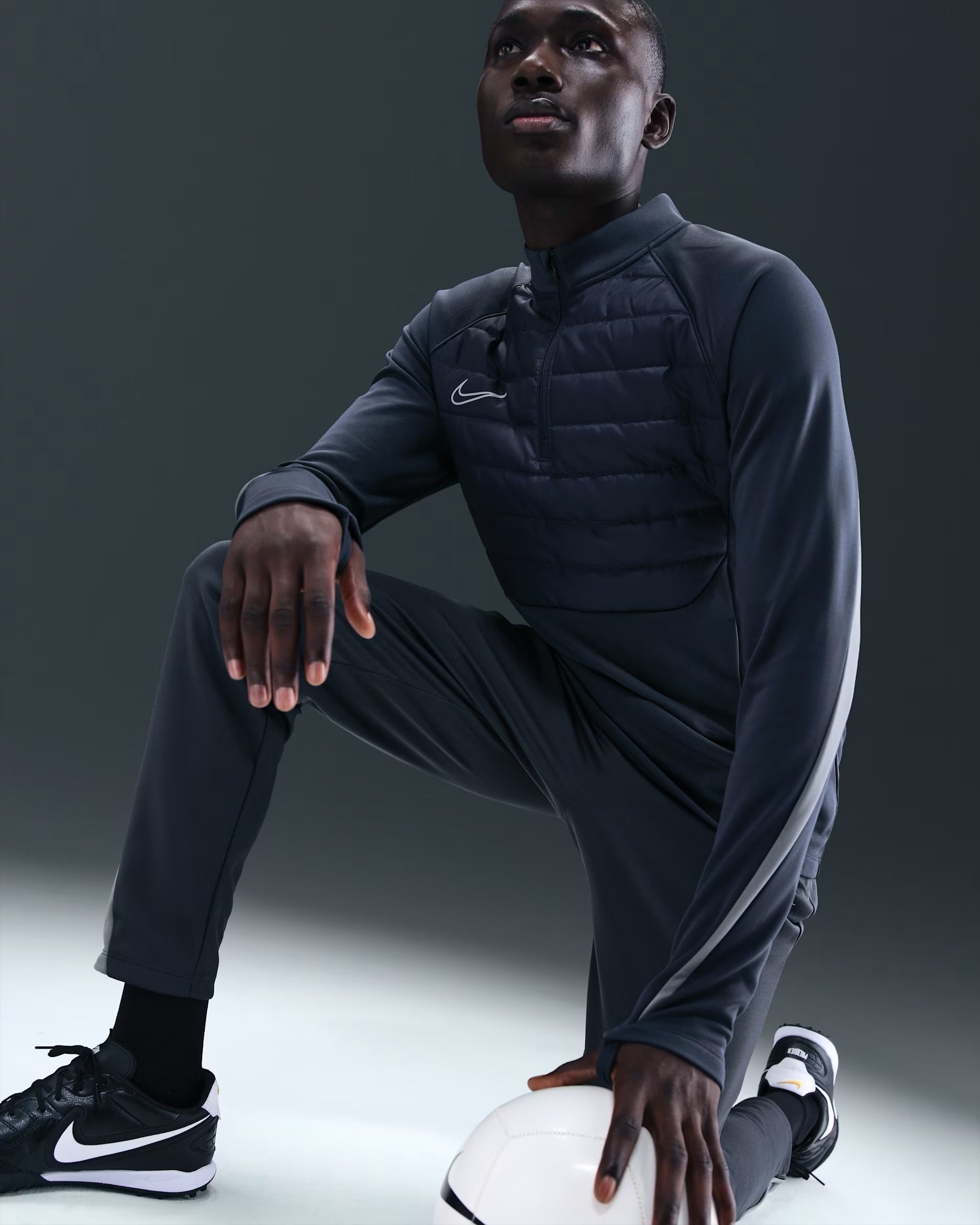 Haut de foot à demi-zip Therma-FIT