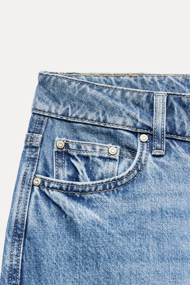 Jean z1975 à coupe large et taille haute - Bleu Moyen