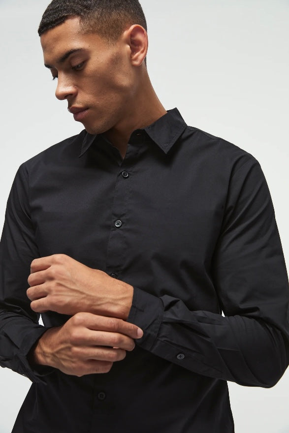 CHEMISE CINTRÉE À MANCHES LONGUES