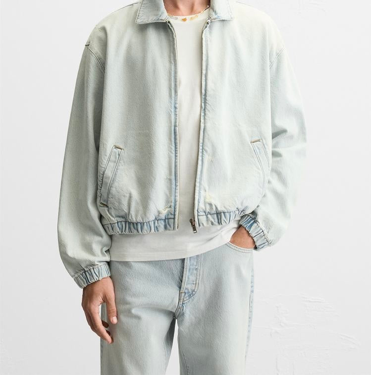 Veste en jean surteint