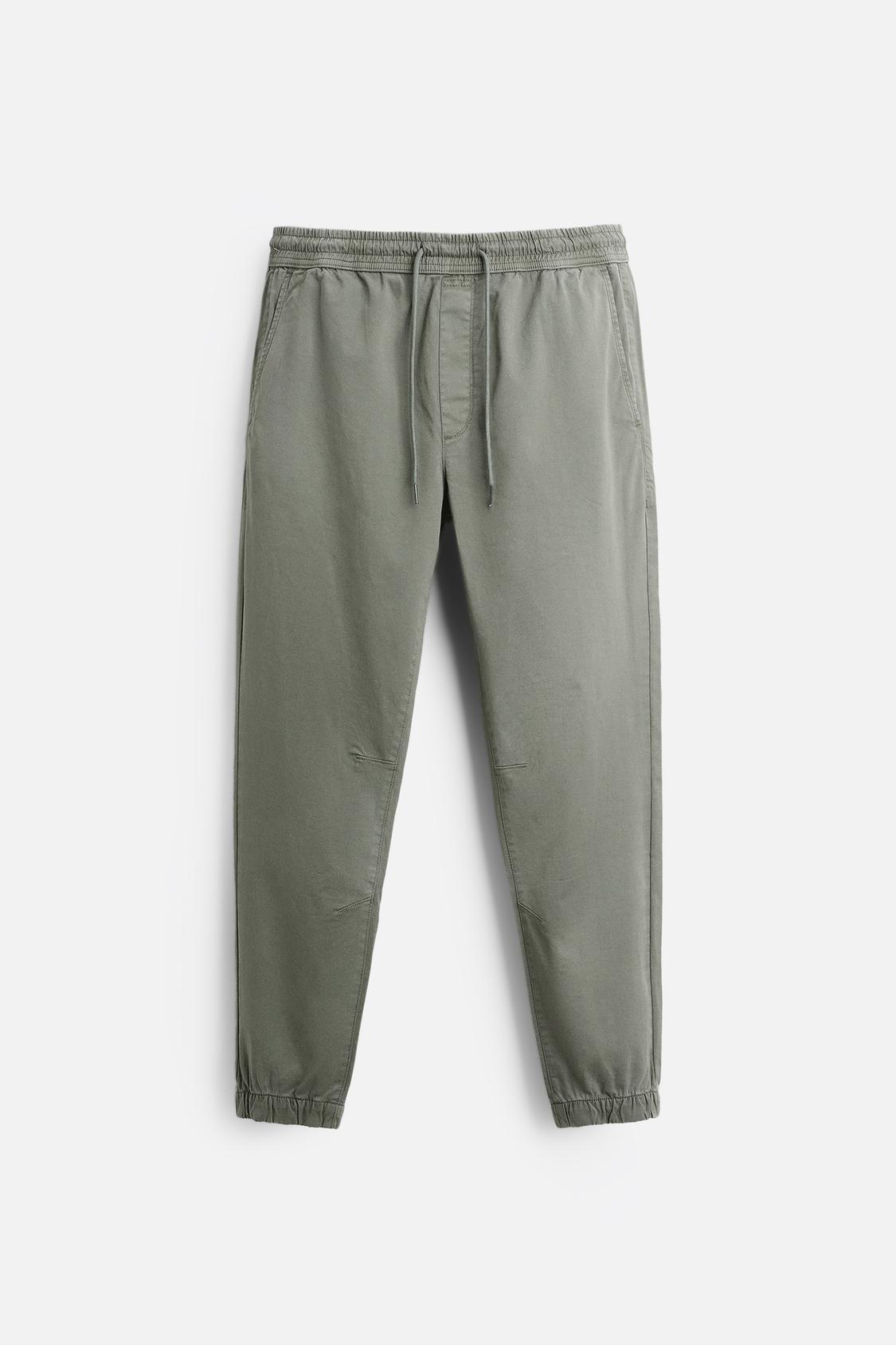 PANTALON DÉLAVÉ AVEC TAILLE JOGGING
