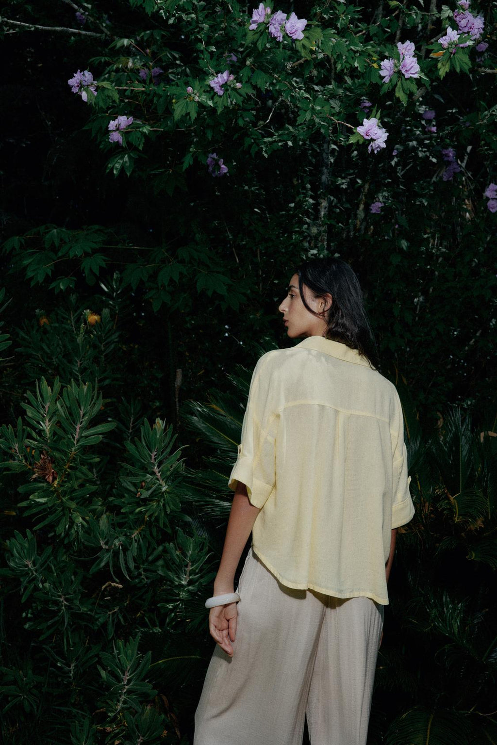 CHEMISE COURTE EN LIN