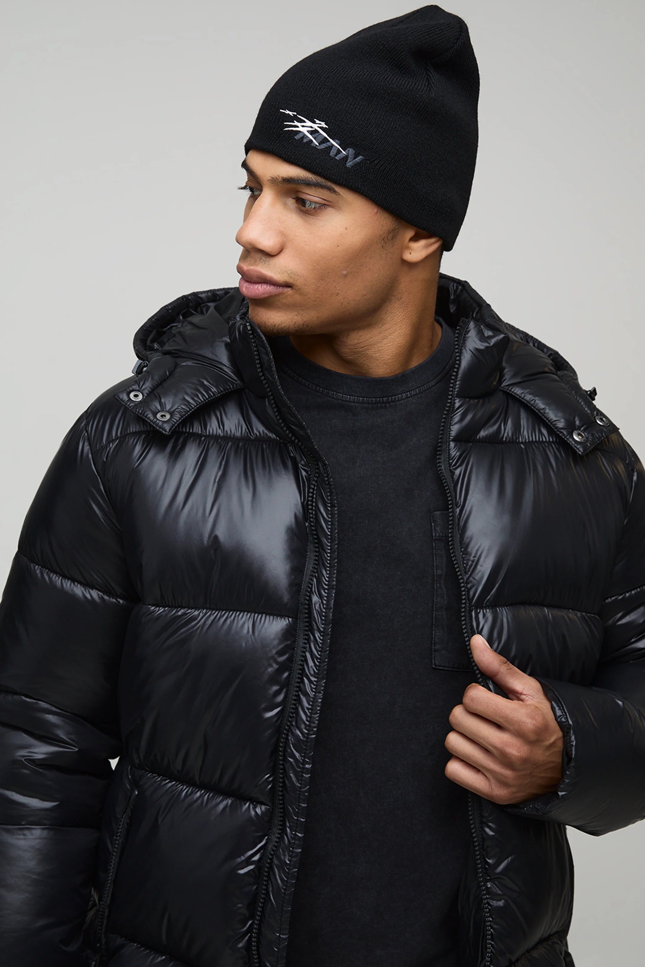 DOUDOUNE HAUTE BRILLANCE EN NOIR