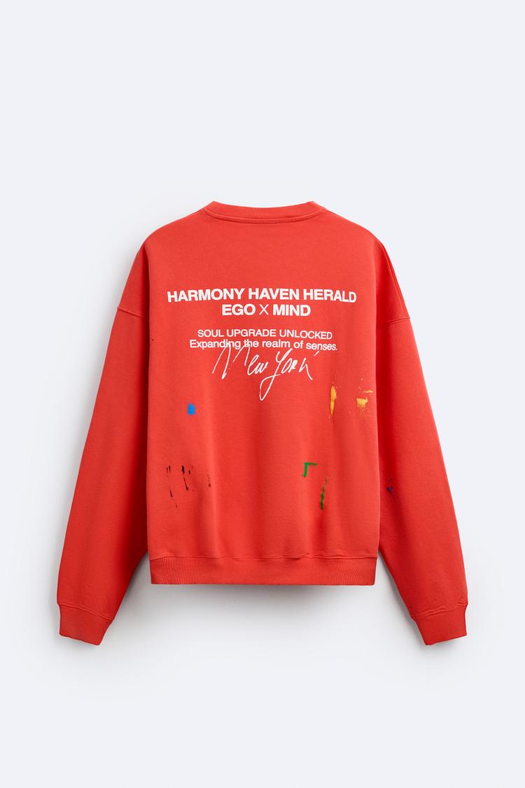 Sweat éclaboussures Inscriptions