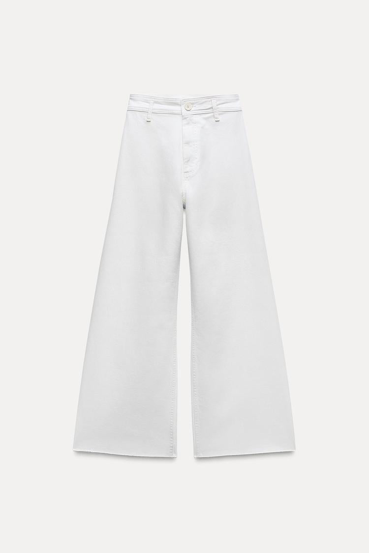 Jean collection zw marine droit a taille haute - Sable