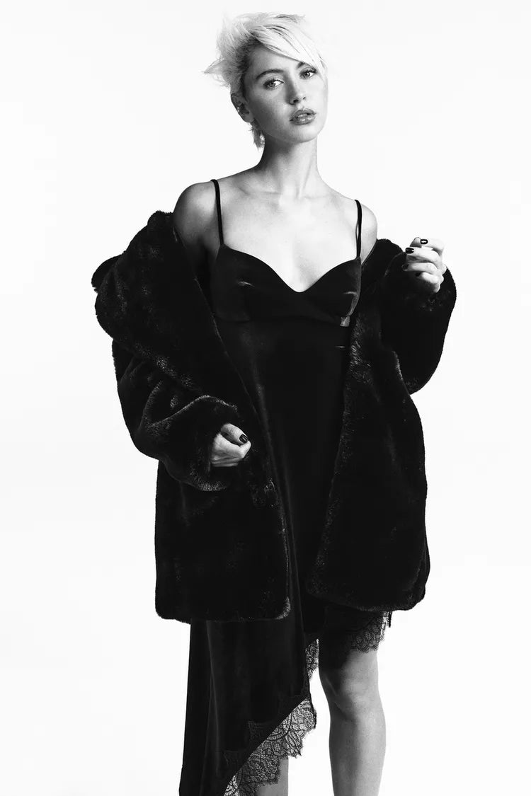 MANTEAU EFFET FOURRURE