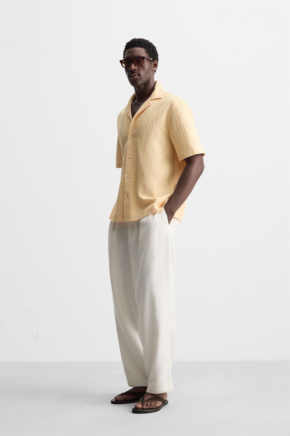 CHEMISE JACQUARD GÉOMÉTRIQUE