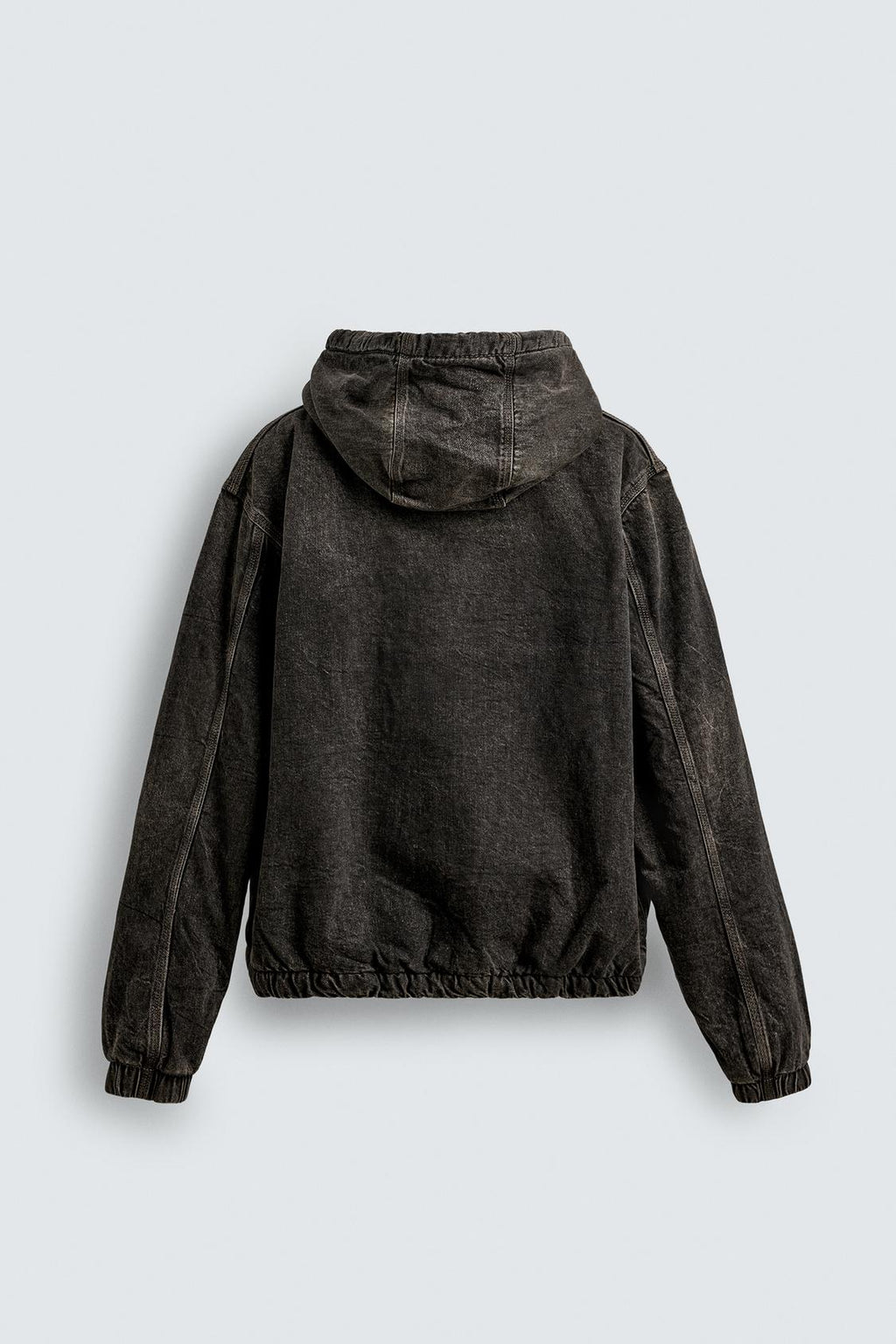 VESTE DÉLAVÉE À CAPUCHE