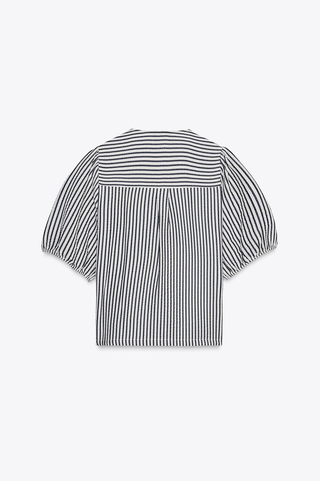 BLOUSE À LACETS AVEC LIN