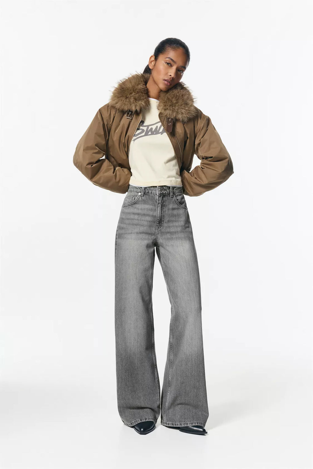 JEAN WIDE LEG TAILLE HAUTE