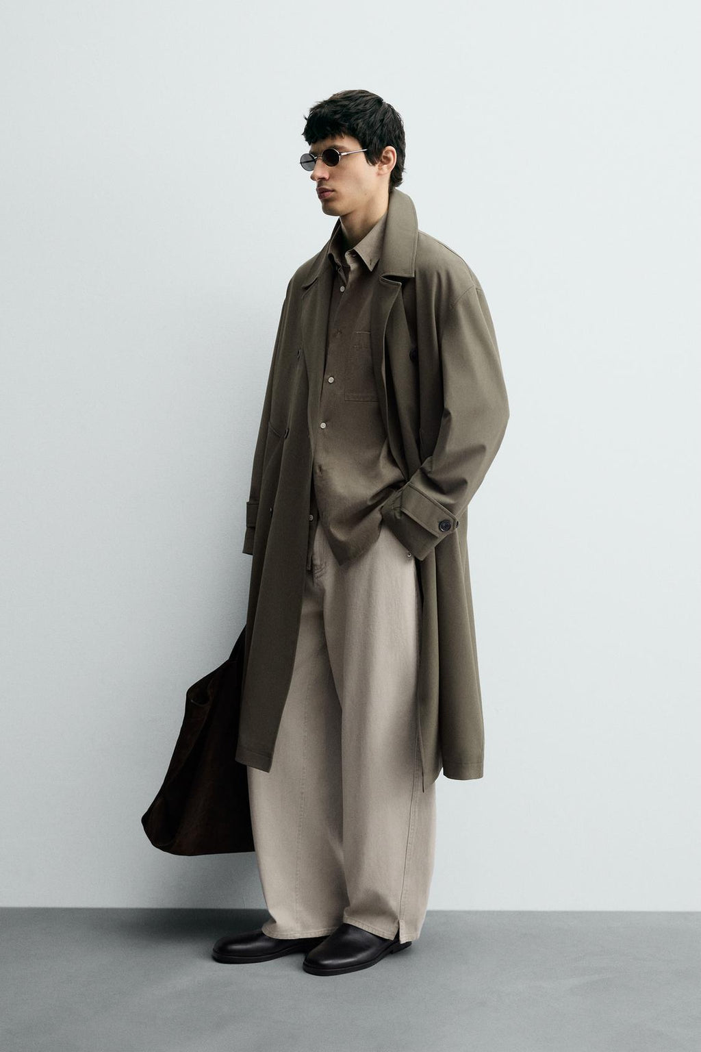 TRENCH FLUIDE COUPE OVERSIZE