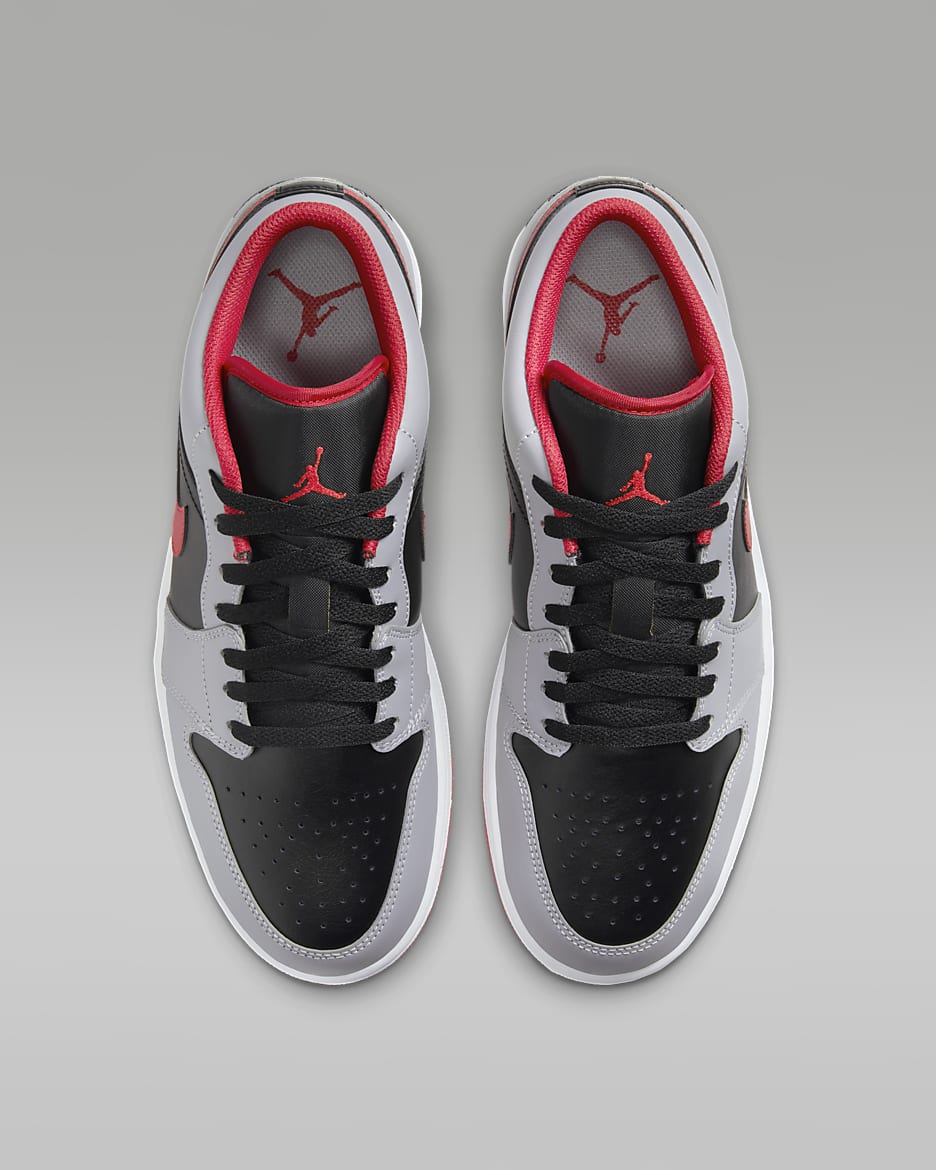 Air Jordan 1 Low - Gris / Rouge