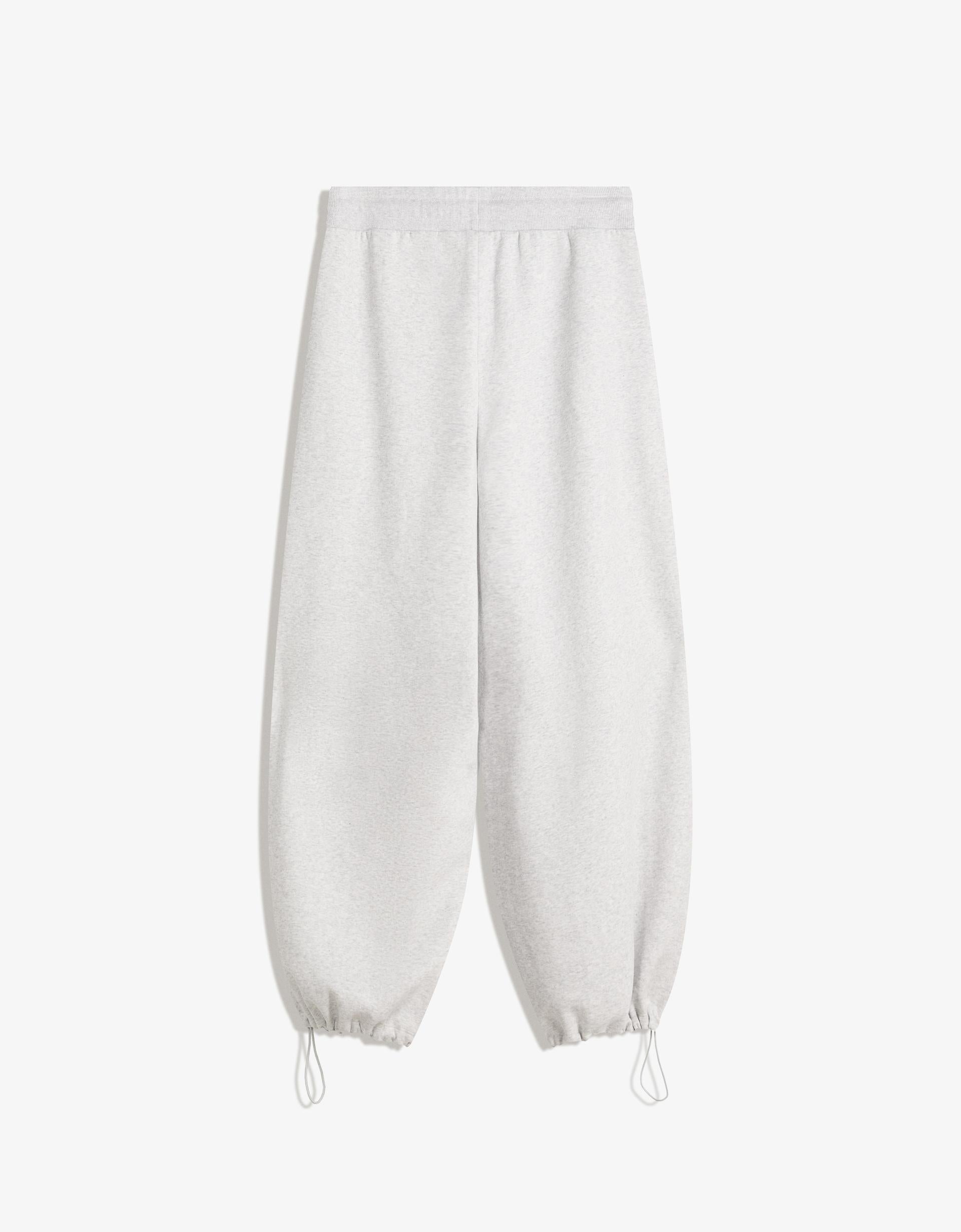 PANTALON EN MOLLETON COUPE BARREL À STOPPEURS