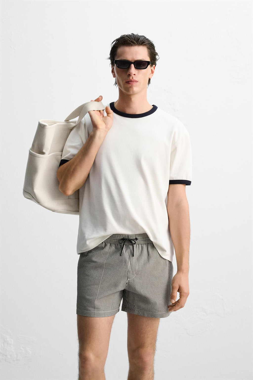 MAILLOT DE BAIN COURT SEERSUCKER