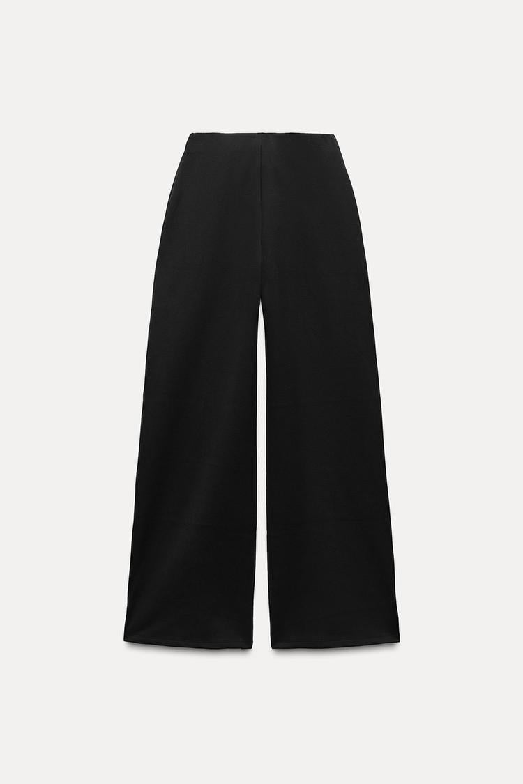 Pantalon interlock à ouverture - Noir
