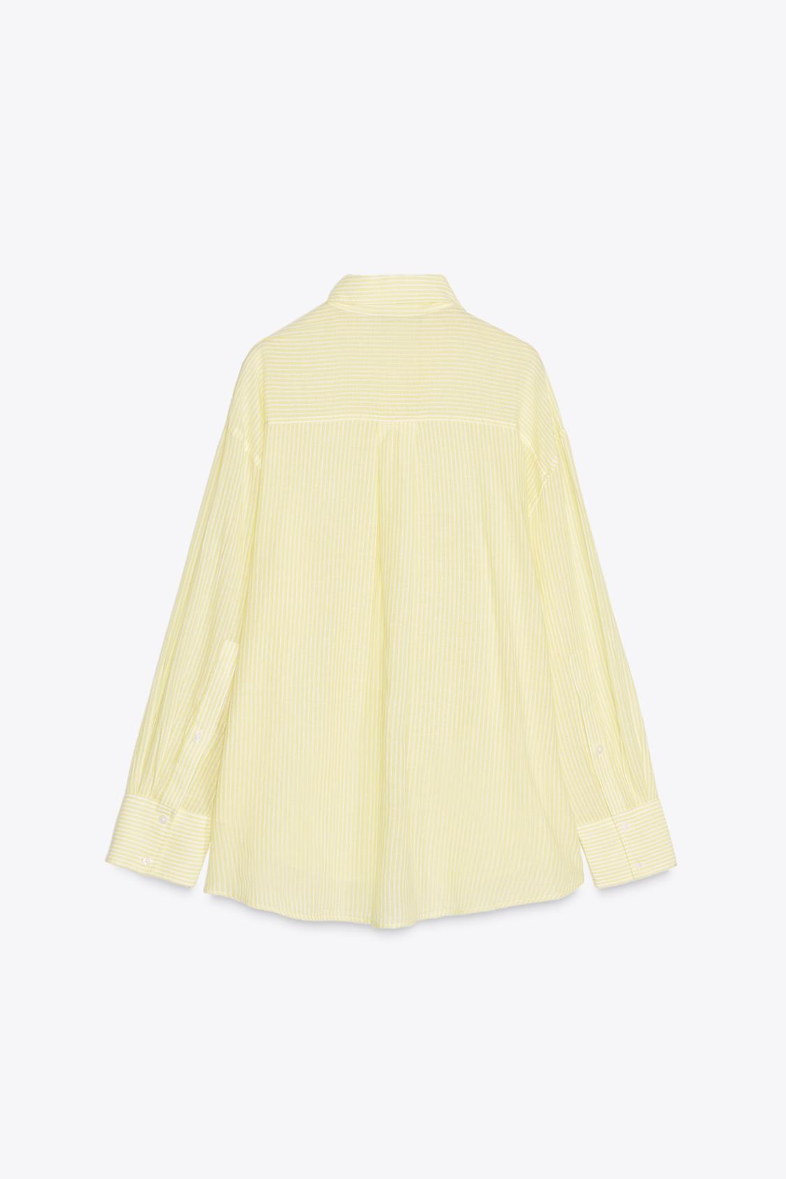 CHEMISE OVERSIZE GAZE RAYURES