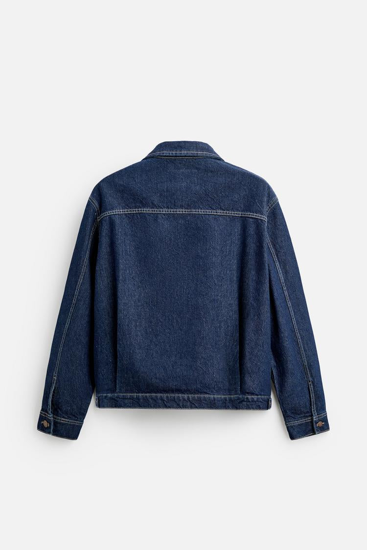 Veste en denim à plis x Harry Lambert
