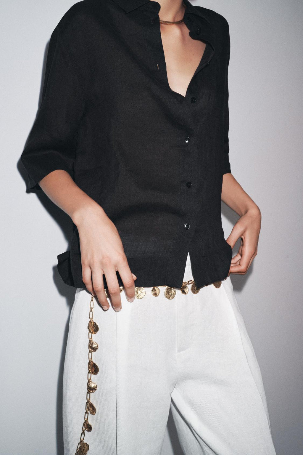 CHEMISE AVEC RAMIE ZW COLLECTION