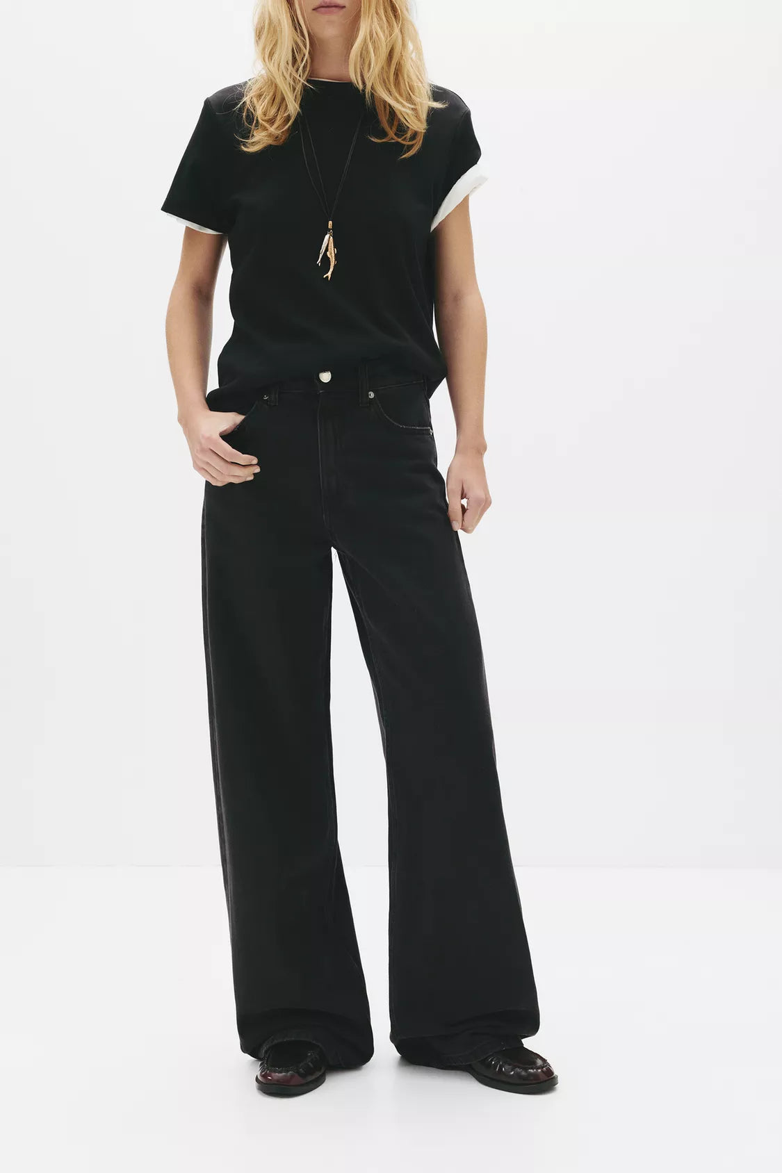 JEAN WIDE LEG TAILLE HAUTE