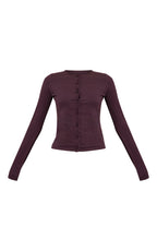 CARDIGAN EN MAILLE FINE À BOUTONS