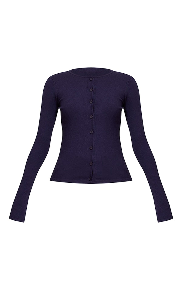 CARDIGAN EN MAILLE FINE À BOUTONS