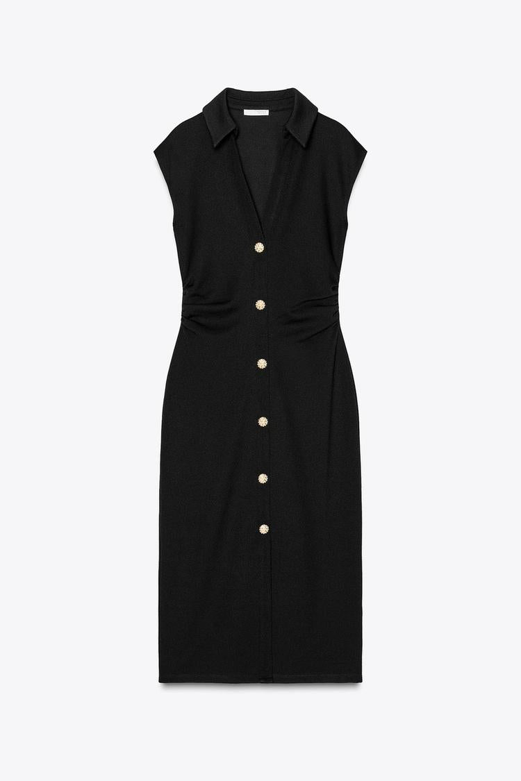 ROBE CHEMISE PIQUÉE