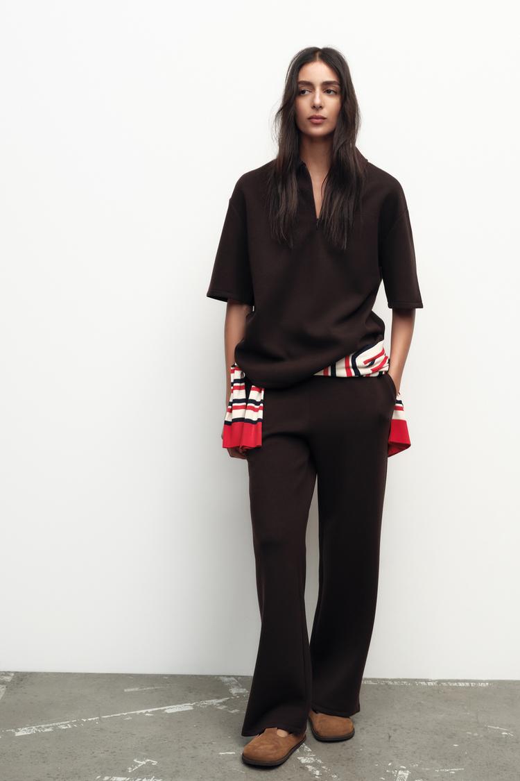 Pantalon fluide - Marron foncé